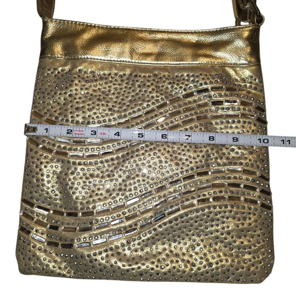 Gold Studded Shoulder Bag - Picture 5 of 8